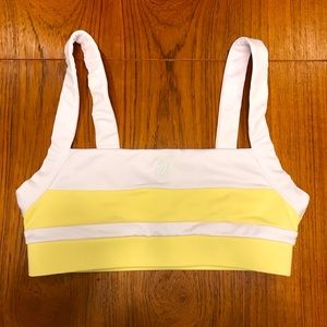 Lahana Active Elke Crop / Sports Bra Yellow - Size M